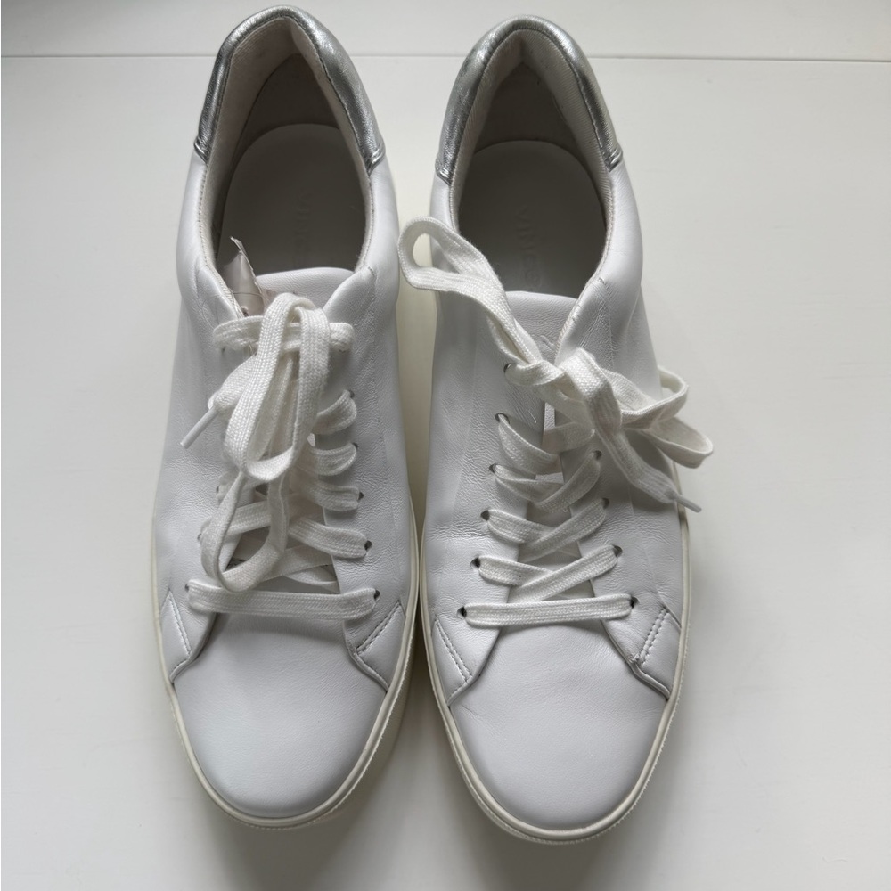 Vince Benfield Leather Platform Sneakers -8